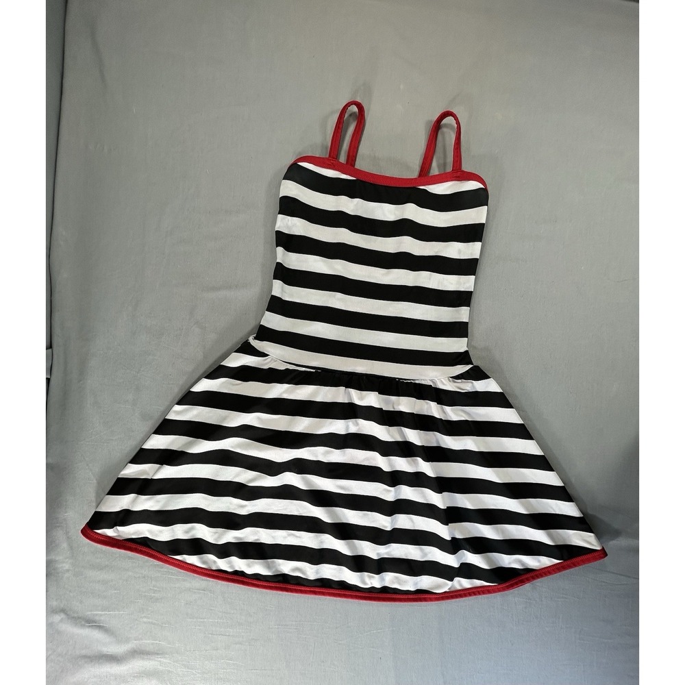 Leo's Dance Wear Striped Leotard Dress Adult Medium Dance Costume Halloween